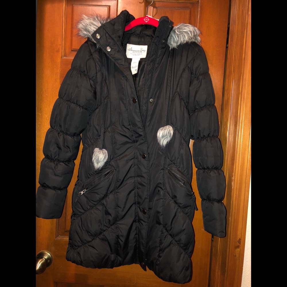 Black puffer jacket
